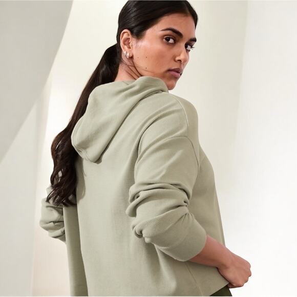 Athleta Presence Hoodie Moss Green Size Medium - Picture 2 of 7